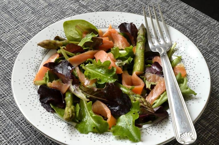 Salade M Lang Es Aux Asperges Vertes Et Truite Fum E Ma Cuisine Sant